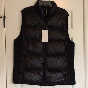 Fabletics Shiny Black Puffer Vest